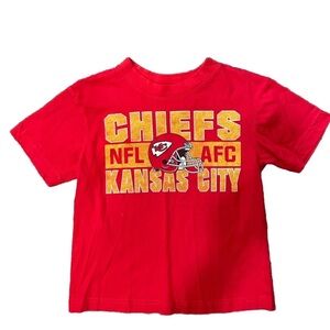 Kanas City Chiefs Team NFL Little Kids Football T-Shirt Size 7
